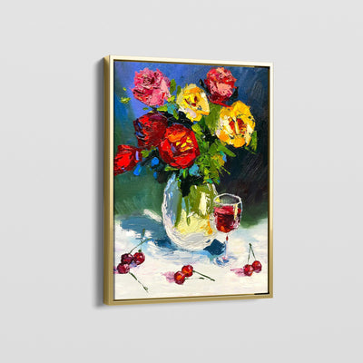 PETALS AND WINE CANVAS