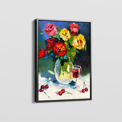 PETALS AND WINE CANVAS