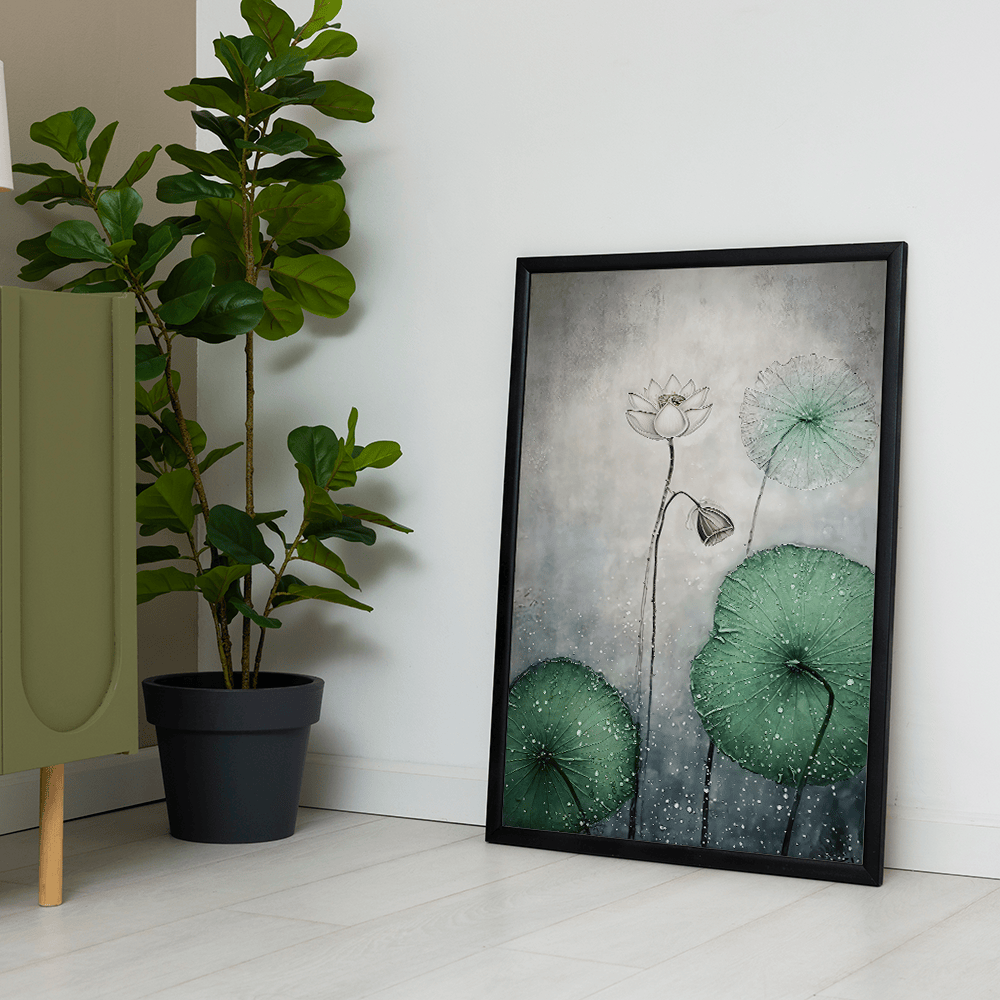 jade plant painting JADE LOTUS – Crib of Art