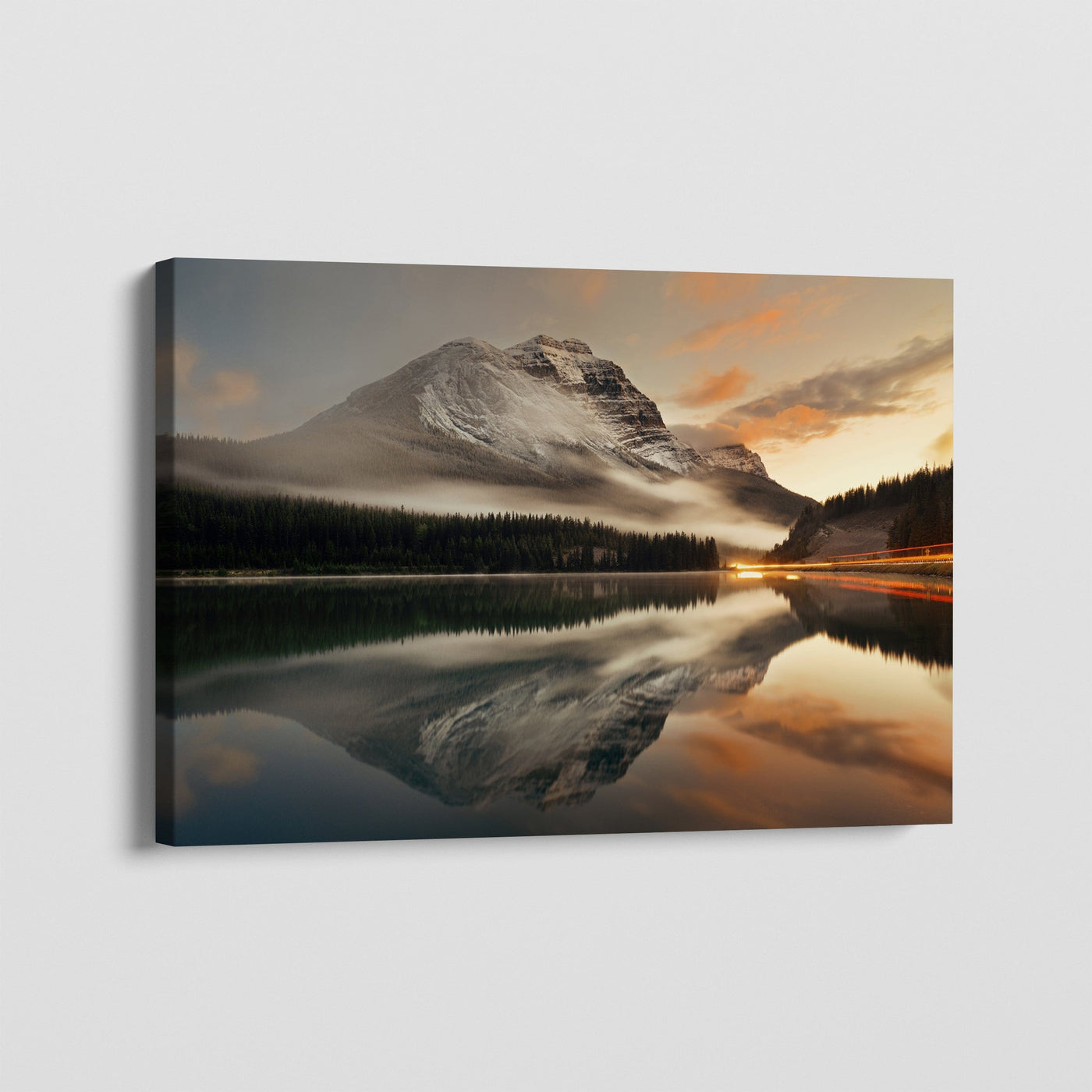 MISTY MOUNTAIN LAKE CANVAS