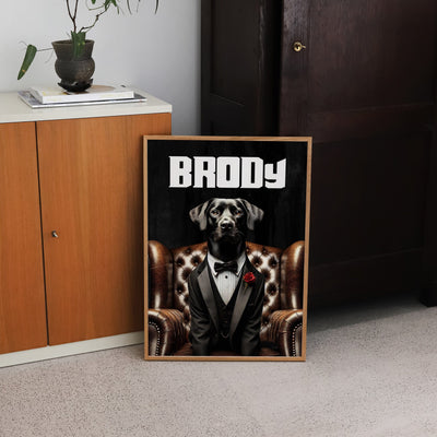 Custom The Godfather Film Pet Portrait