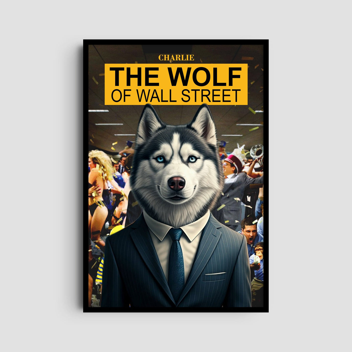 Custom The Wolf of Wall Street Film Pet Portrait