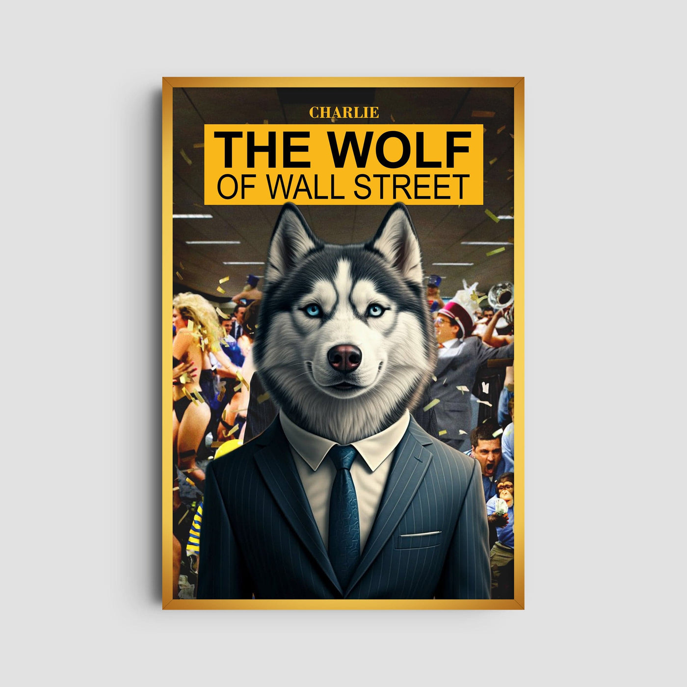 Custom The Wolf of Wall Street Film Pet Portrait