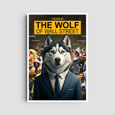 Custom The Wolf of Wall Street Film Pet Portrait